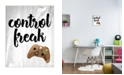 Stupell Industries Control Freak Wood Texture Sign with Video Game Controller Wall Plaque Art Collection by Daphne Polselli
